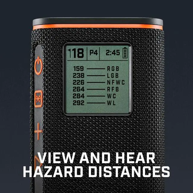 Alt view image 5 of 7 - Golf Wingman View Golf Speaker | GPS Audible & Visual Distances, Hazard Detection, Remote Control, Magnetic Cart Mount