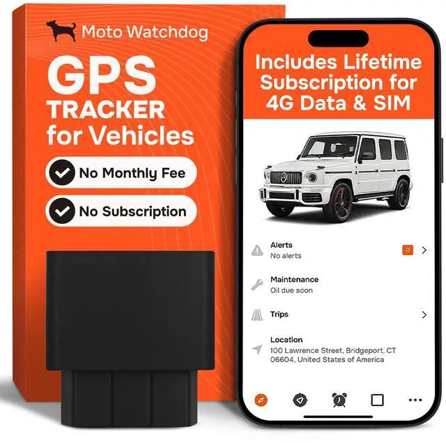 Main image of GPS Tracker for Vehicles, No Subscription, No Monthly Fee | Real-Time Location, Mileage Tracking, Speeding Monitoring, Route History, Geofence, Geofence, OBD, for Fleets & Families