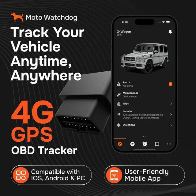 Alt view image 3 of 7 - GPS Tracker for Vehicles, No Subscription, No Monthly Fee | Real-Time Location, Mileage Tracking, Speeding Monitoring, Route History, Geofence, Geofence, OBD, for Fleets & Families