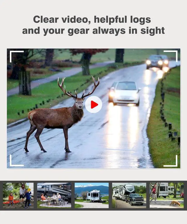 Alt view image 6 of 7 - Wireless RV Backup Camera, 30Min Plug and Play Setup | Smooth Live View Even Past 60ft, 7.2" 1080P DVR Monitor, IR Night Vision Backup Camera for Pre-Wired RV, 5th Wheel, Trailer