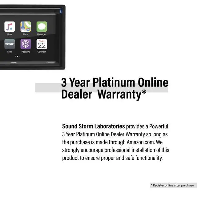 Alt view image 5 of 6 - BVCP9700A CarPlay Android Car Stereo, 7 Inch Touchscreen
