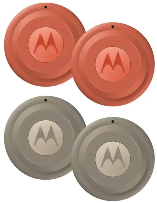 Main image of Moto Tag 2 (Works with Android Find My Device and Find Hub) Bluetooth 6.0 and UWB (4 Pack (2 Green 2 Orange))
