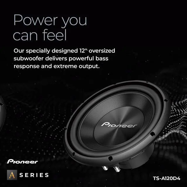 Alt view image 3 of 6 - A-Series TS-A120D4 12" Subwoofer 1500W Max