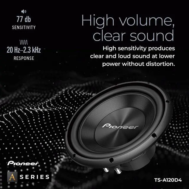 Alt view image 5 of 6 - A-Series TS-A120D4 12" Subwoofer 1500W Max