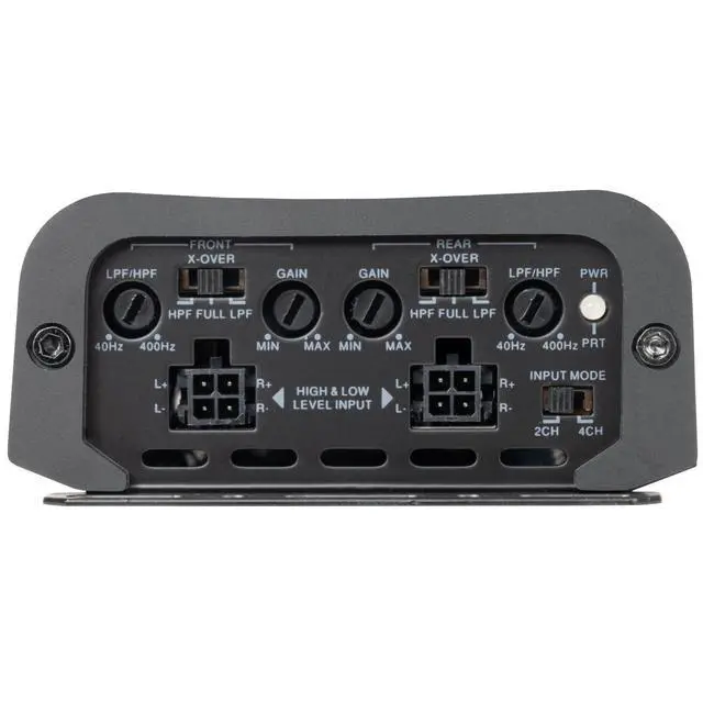Alt view image 7 of 7 - VADM4 v2 Model 4-Channel Class D Amplifier 1000W Peak, 500W RMS, 2/4-ohm Stable, High/Low Pass X-Over, for Car/Truck/Marine/UTV/Motorcycle (VADM4v2)
