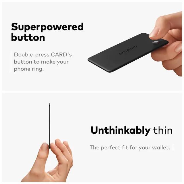 Alt view image 4 of 7 - Card Rechargeable Wallet Tracker Card, Bluetooth Tracker | Item locator, passport finder compatible with Apple Find My or Find Hub with Call Your Phone & Out of Range Alerts