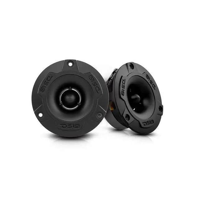 Alt view image 7 of 7 - PRO-GM6.4PK Mid and High Complete Package - Includes 2X Midrange Loudspeaker 6" and 2X Aluminum Super Bullet Tweeter 1" Built in Crossover - Door Speakers for Car or Truck Stereo Sound System