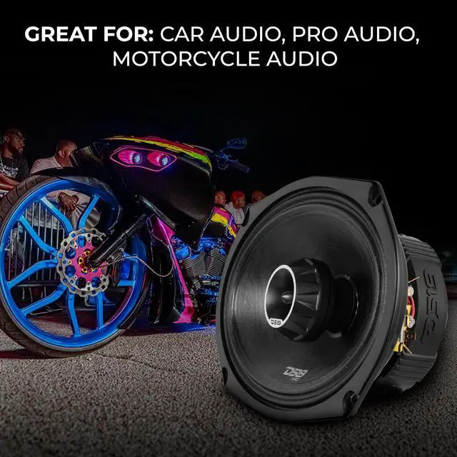 Alt view image 4 of 7 - PRO-ZT Pro Audio Coaxial Midrange Speakers with Built-in Bullet Tweeter, 4-Ohms, Water Resistant - Black Metal Mesh Grill Included (1 Speaker) (6x9 inches)