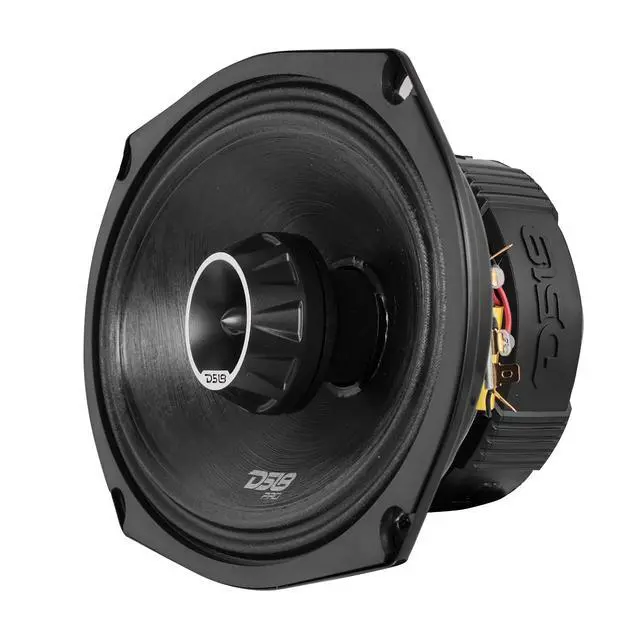 Alt view image 7 of 7 - PRO-ZT Pro Audio Coaxial Midrange Speakers with Built-in Bullet Tweeter, 4-Ohms, Water Resistant - Black Metal Mesh Grill Included (1 Speaker) (6x9 inches)