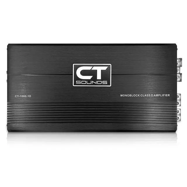 Alt view image 2 of 6 - CT-1000.1D Compact Class D Car Audio Monoblock Amplifier, 1000 Watts RMS