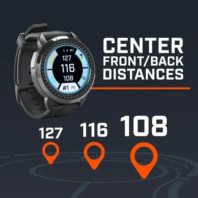 Alt view image 2 of 7 - Golf iON Elite GPS Watch Color Touchscreen, SlopeAdjusted Yardages, 38,000+ Courses, Shot Tracker, USBC, Magnetic Charger