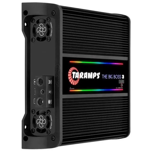 Alt view image 5 of 7 - Taramps The Big Boss 3 Black 3000W RMS Monoblock Class D Car Amplifier | Automatically adapts from 0.5 to 2 Ohms with Smart Technology for maximum flexibility and powerful bass performance