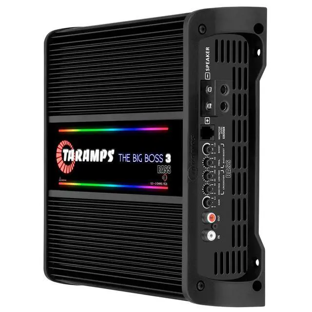 Alt view image 6 of 7 - Taramps The Big Boss 3 Black 3000W RMS Monoblock Class D Car Amplifier | Automatically adapts from 0.5 to 2 Ohms with Smart Technology for maximum flexibility and powerful bass performance