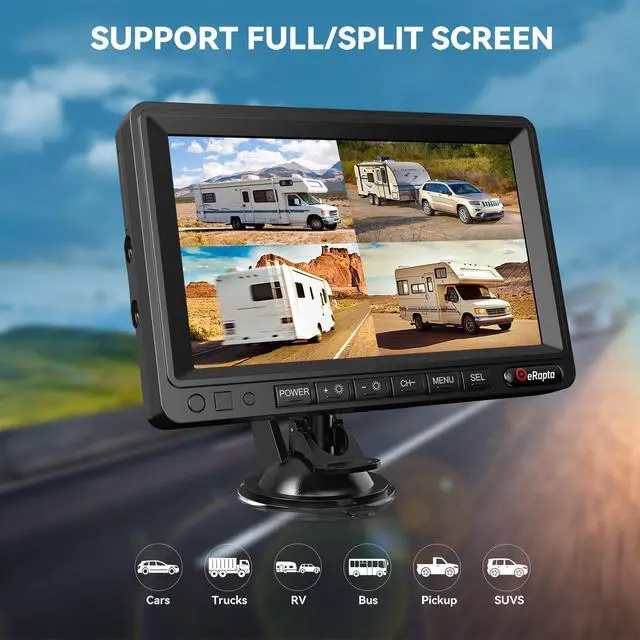 Alt view image 7 of 7 - Dual Magnetic Wireless Backup Cameras - HD1080P 7 DVR Monitor, Stable Signal for RV/Trailer/Truck/Tractor/Camper/Hitch/Travel, 1-Min Install-Free, Clear Night Vision Back Up Camera (ACT702)