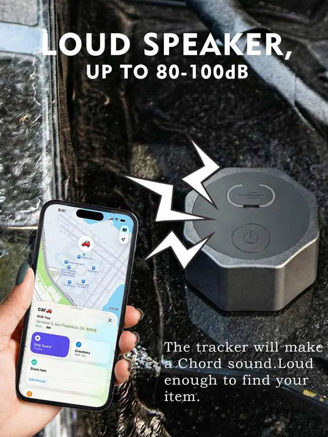 Alt view image 4 of 7 - Air Tracker Tag Hidden Ultra Magnetic Finder for Vehicles, | No Monthly Fee | 5-Year Battery | Works with Apple Find My (iOS Only), for Car, Truck, Motorcycle, Equipment 4Pack Black