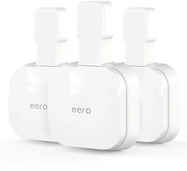 Main image of Outlet Wall Mount Compatible with eero 7, 3 Pack No Drill, Hidden Cable Management, Neat Setup, Saves Space, Compatible with eero 7 Dual-Band Mesh Wi-Fi 7 Router