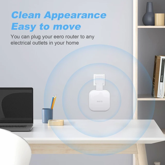Alt view image 7 of 7 - Outlet Wall Mount Compatible with eero 7, 3 Pack No Drill, Hidden Cable Management, Neat Setup, Saves Space, Compatible with eero 7 Dual-Band Mesh Wi-Fi 7 Router