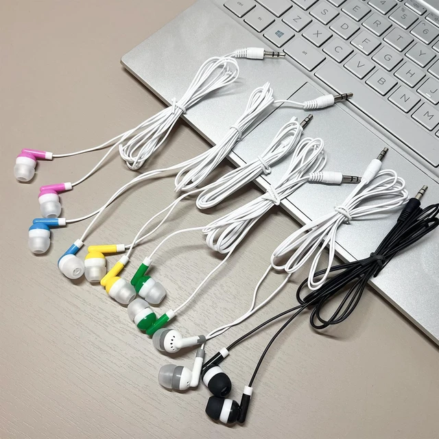 Alt view image 6 of 7 - 60 Pack Earbuds Bulk Kids Classroom Headphones for School Travel or Home Use(6 Color)