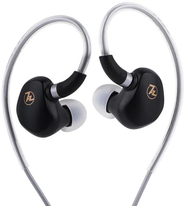 Main image of 7HZ G1 10mm DLC Dynamic Driver IEM HiFi Wired Earbuds In Ear Monitors | with Detachable OFC Silver-Plated Cable, Ergonimic In-Ear Earphones for Gaming & Music Audiophiles (with Mic, Black)