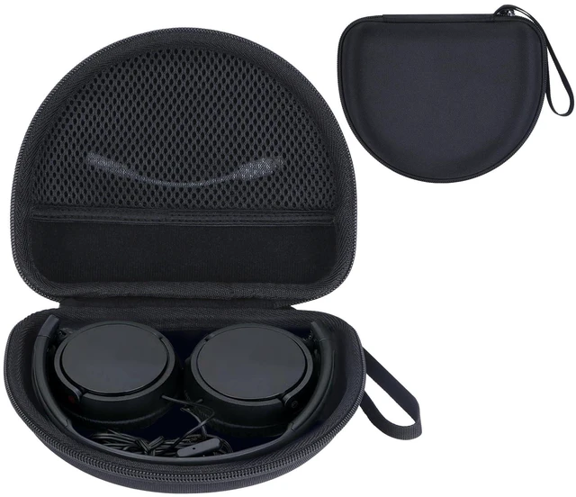Main image of Case for Sony MDR-ZX110/MDRZX110AP/MDRZX110NC On-Ear Headphones Hard Shell Shockproof, Portable Headphone Storage, Mesh Bag Organizer, Lightweight Travel