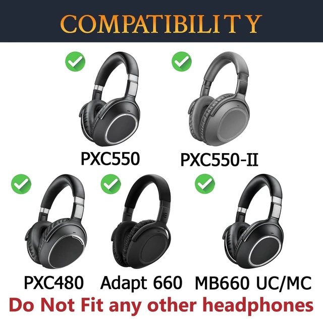 Alt view image 2 of 5 - Cooling-Gel Earpads Replacement for Sennheiser PXC480, PXC550, PXC 550-II, MB660 UC, MB 660 MC, Ear Pads Cushions for EPOS Adapt 660, with Noise Isolation Memory Foam - Red Storm