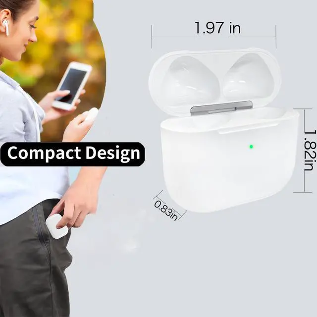 Alt view image 7 of 7 - Wireless Charging Case Compatible with AirPods 4th Generation, USB-C Port Airpods 4 Charging Case Replacement,No Airpod 4th