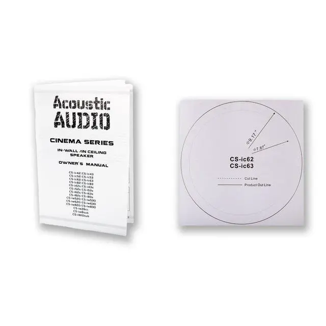 Alt view image 5 of 5 - Acoustic Audio CS-IC63 in Ceiling 6.5" Speaker 3 Pair Pack 3 Way Home Theater 1800 Watt