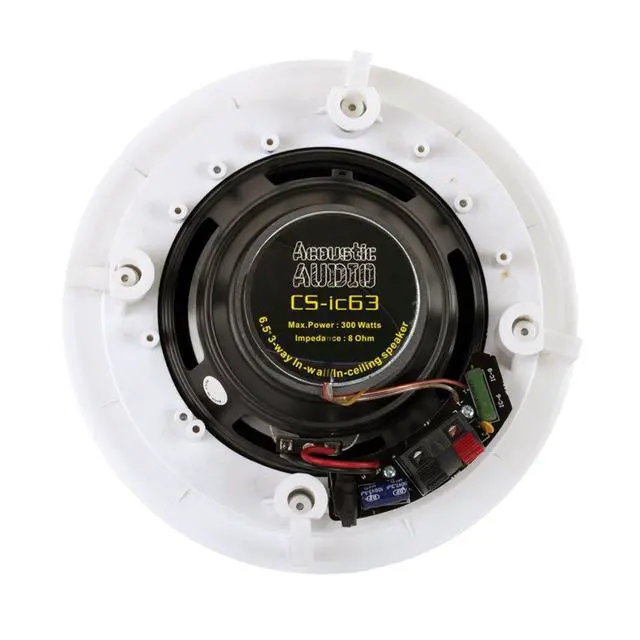 Alt view image 4 of 5 - Acoustic Audio CS-IC63 in Ceiling 6.5" Speaker 3 Pair Pack 3 Way Home Theater 1800 Watt
