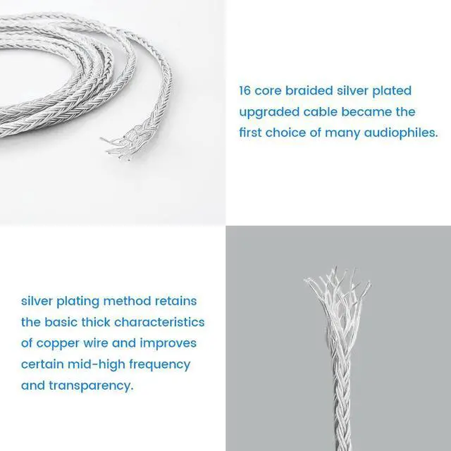 Alt view image 6 of 7 - Replacement Cable for SENNHEISER Headphones HD650 HD600 HD580 HD535 HD545 HD565 HD265 with 1/4" 6.3mm (1.2m, 1/4" 6.3mm)
