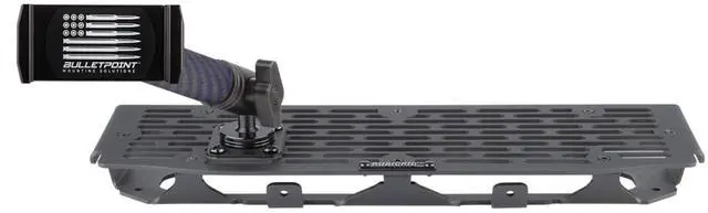 Main image of Mounting Solutions RubiGrid Metal Dash Mount Phone Holder Compatible with 2021-2025 Ford F-150 and 2021-2023 Ford Raptor (Spring-Loaded)