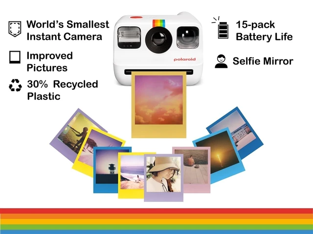 Alt view image 3 of 7 - Go Generation 2 Instant Film mini Camera (White) Bundled with GO Color Film Double Pack, Hard Carrying Case