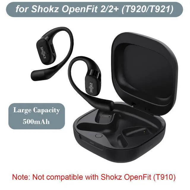 Alt view image 2 of 7 - Charging Case Compatible with SHOKZ OpenFit 2/2+ (Not for OpenFit) - Portable Charger Case Cover for SHOKZ T920 T921 Open Ear Headphones