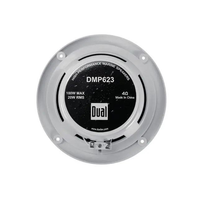 Alt view image 6 of 7 - DMP623 6.5" Marine Speakers Pair 100W Peak Weatherproof | Weather & UV resistant, 100W peak 20W RMS per speaker, high performance marine sound, white finish, for boat audio