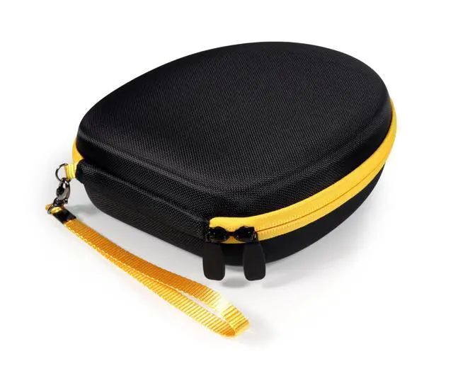 Alt view image 5 of 5 - Case Compatible with DEWALT Neckband Headphones and 2-in-1 Neckband Headphones w/Built-in Speakers (Black with Yellow Zip)