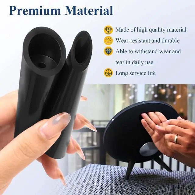 Alt view image 5 of 6 - 1 Pair Legs for Harman Kardon Onyx Studio 1 and 2 Speakers | Black Stand Set with Screws, Non-slip, Provide a Stable & Secure Base, Make the Speakers Look Neat Outside, Easy DIY Install