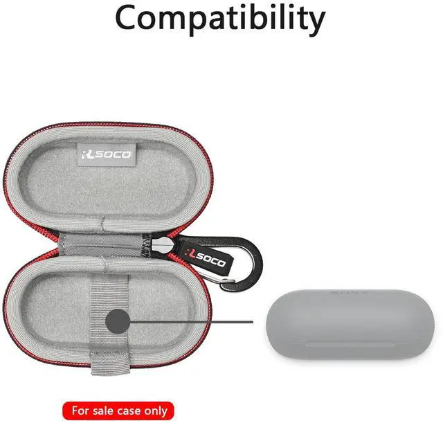 Alt view image 4 of 7 - Carrying Case for Sony WF-C510 / WF-C710N / WF-C700N / WF-C500 Truly Wireless in-Ear Bluetooth Earbud Headphones (Case Only)