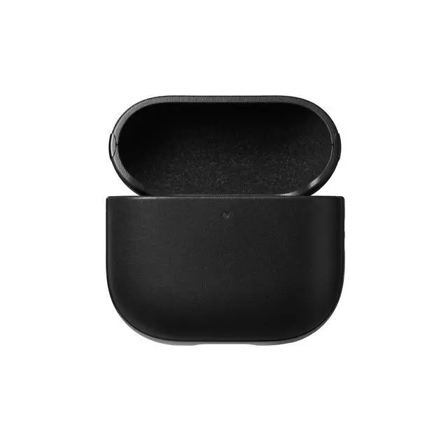 Alt view image 5 of 7 - Airpods 4 Case in Black Leather, AirPods 4 Cover, Compatible with Air Pods 4, Qi and MagSafe Charging Compatible