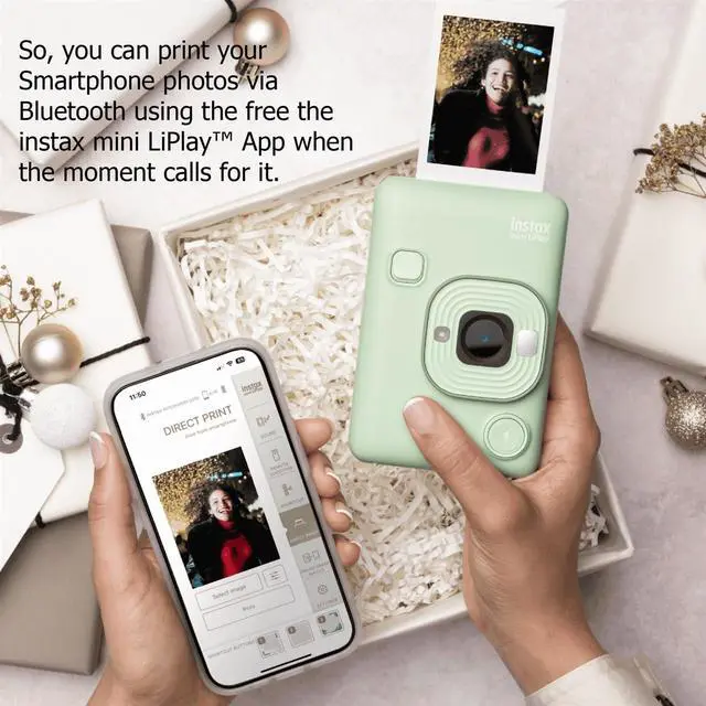 Alt view image 3 of 7 - Mini LiPlay Hybrid Instant Camera with Mini Film