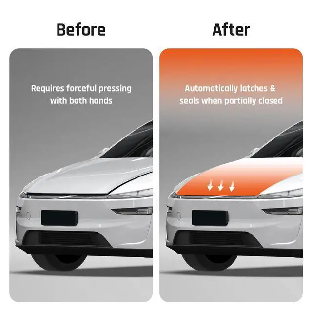 Alt view image 7 of 7 - Hands-Free Automatic Frunk Closer for Tesla Model Y Juniper 2025 2026 - Power Front Trunk Lock with Soft Close - Easy Installation Accessory