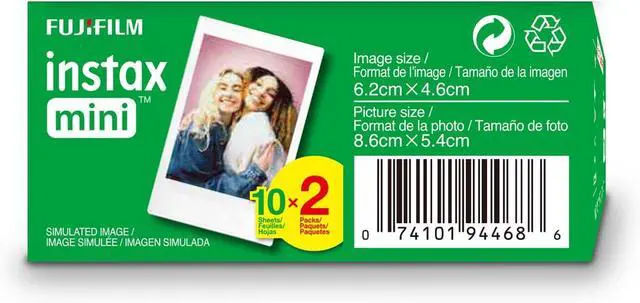 Alt view image 6 of 7 - Instax Mini Link Smartphone Printer (Ash White) + Fuji Instax Mini Film (40 Sheets) - Instax Mini Link Printer Bundle