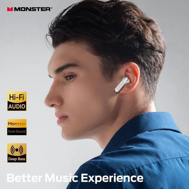 Alt view image 2 of 7 - N-Lite 211 Wireless Earbuds, Bluetooth 6.0 Stereo Headphones with Powerful Bass, Built-in Noise-Cancelling Mic for Clear Calls, LED Display, 36H Playtime, IPX5 Waterproof Design for Sports