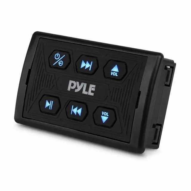 Main image of Marine Bluetooth Receiver and Audio Controller Kit, Wireless Bluetooth Adapter for Stereo with IPX6 Mic, AUX/USB Input, Audio Transmitter and Receiver for Boats, UTVs, and ATVs, 3.8x2.2x1.9