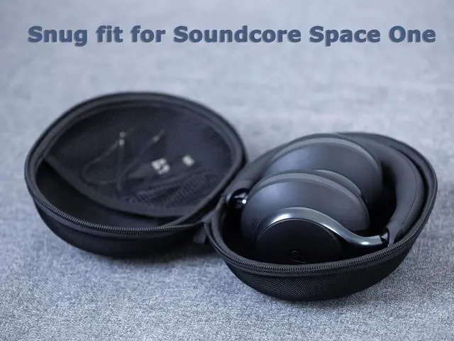 Alt view image 3 of 7 - Hard Case for Soundcore by Anker, Space One, Active Noise Cancelling Headphones, Arch Case for OneOdio Pro 10/A70/A71, ATH M20X/M30X/M40X, Sony MDR7506 etc Studio Monitor Headphone