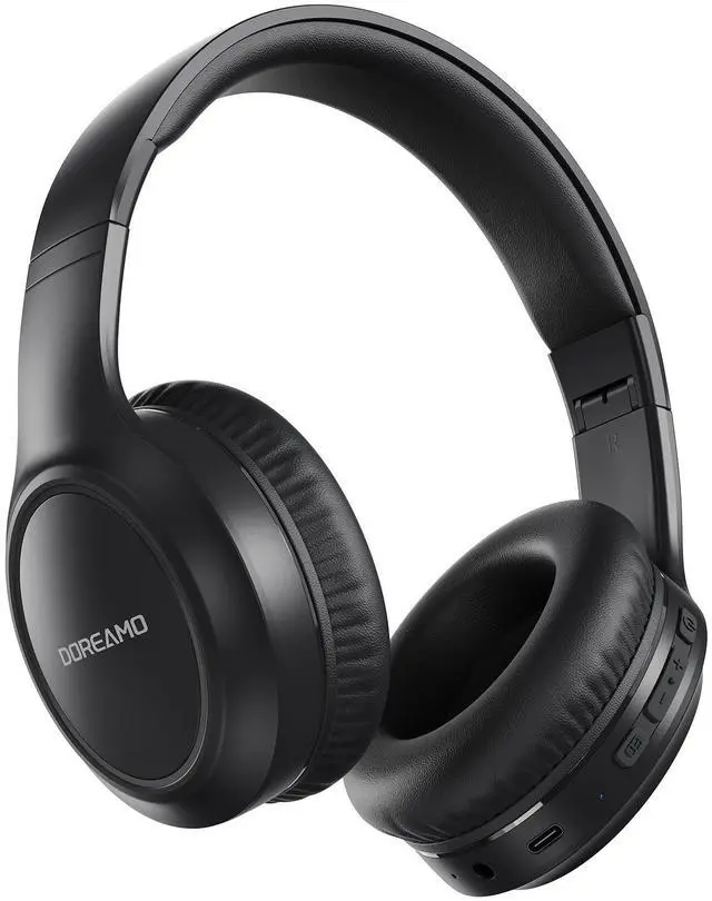 Main image of Headphones Wireless Over Ear, 70 Hours Playtime Bluetooth Headphones Built-in Microphone, Foldable Lightweight Headset with Bluetooth 5.4, HiFi Stereo Sound for PC Cellphone Travel Office (Black)