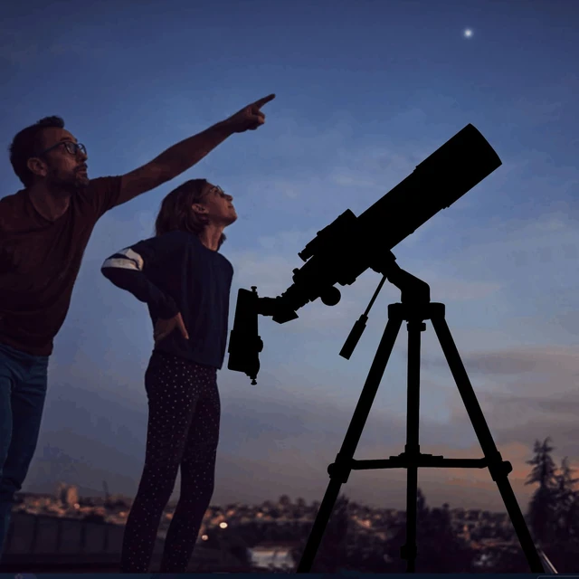 Alt view image 7 of 7 - Telescopes for Adults Astronomy, 80mm Aperture 600mm Refractor Telescope for Kids & Beginners, Compact and Portable Travel Telescopio with Backpack