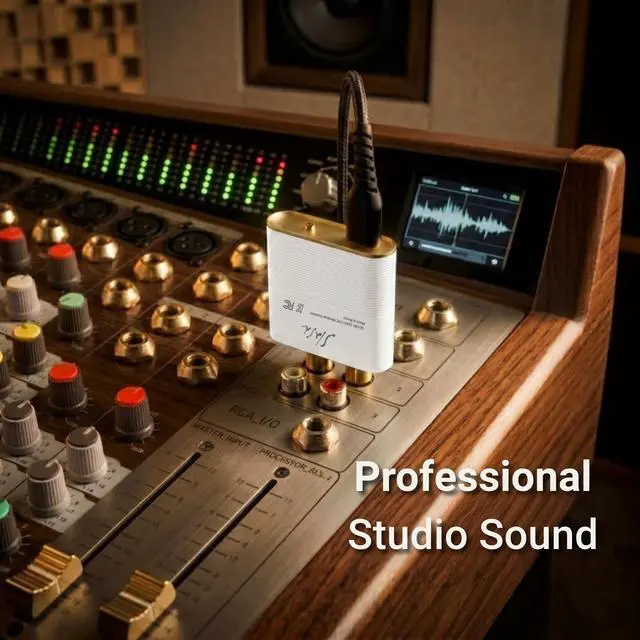 Alt view image 3 of 7 - 3 LDAC Hi-Fi Bluetooth DAC | Lossless aptX Adaptive/HD & AAC | Audiophile Wireless to RCA Studio & Home Stereo Receiver