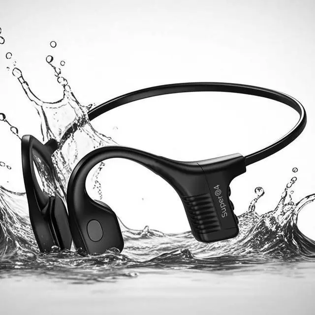 Main image of Upgraded Bone Conduction Headphones Bluetooth 5.3 Headset - IP68 Waterproof Wireless Headphone, 32G MP3 Memory, 12Hrs Sport Earphones for Swimming, AI Noise Cancel, Open-Ear Comfort