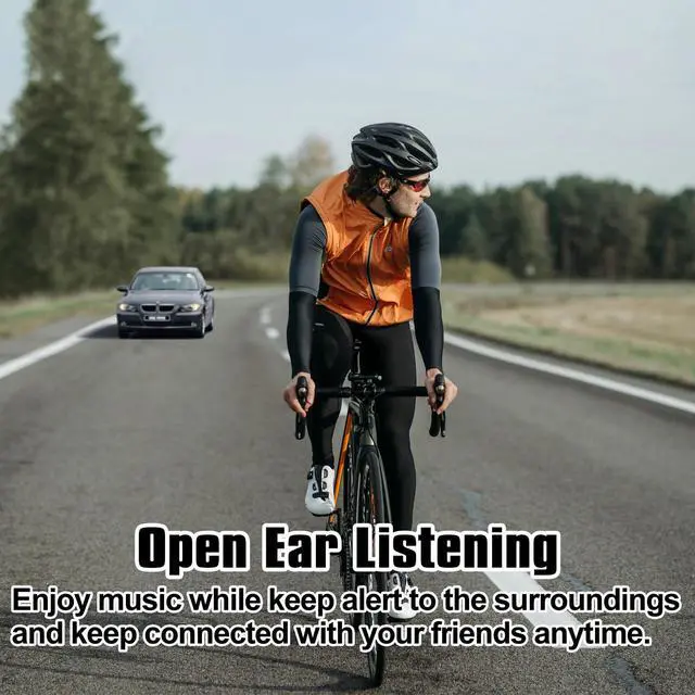 Alt view image 3 of 7 - Upgraded Bone Conduction Headphones Bluetooth 5.3 Headset - IP68 Waterproof Wireless Headphone, 32G MP3 Memory, 12Hrs Sport Earphones for Swimming, AI Noise Cancel, Open-Ear Comfort