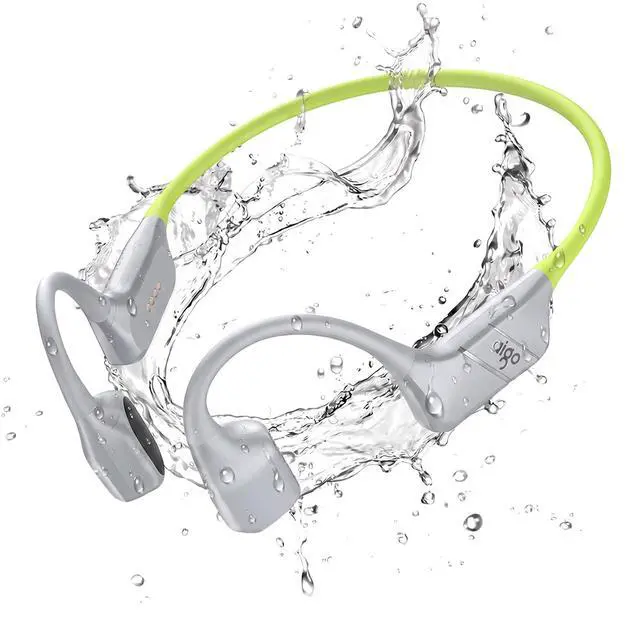 Main image of Bone Conduction Headphones for Swimming, GS08MAX Open-Ear Headphones Hybrid Bone Air Conduction Earbuds IP68 Waterproof with 32GB MP3, Bluetooth 6.0 Wireless, 8H Battery