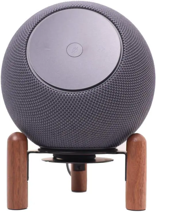 Main image of Desk stand for 2025 new Echo studio,Black Walnut wood metal stand.Improve sound quality and hide the power cord. (Black Walnut)